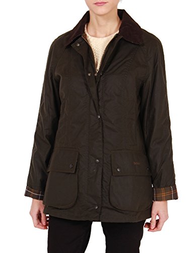 Barbour Women's Classic Beadnell Jacket, Olive, UK14(US10)