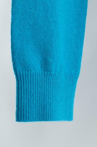 Image of JENNIE LIU Women's 100% Pure Cashmere Long Sleeve Pullover Turtleneck Sweater