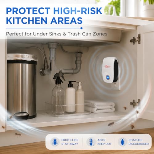 Image of 2026 Ultrasonic Pest Repellent Plug in Indoor 10Pack - Electronic Mouse Repellent Plug in,Sonic Rodent Deterrent for Mice,Roaches,Ants,Spiders - Summer Pest Control for Kitchen Pantry,Garage,Basement