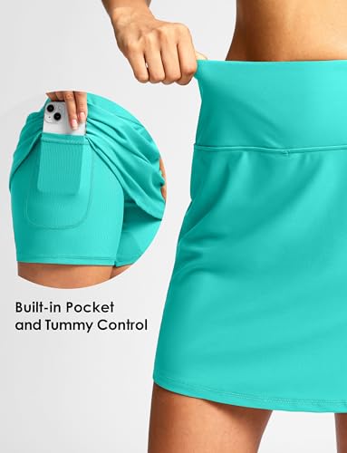 Image of Viodia Women's 18 inch /20 inch Long Swim Skirt High Waisted Modest Swimsuits Skirt Bathing Suit Tummy Control Swim Bottoms