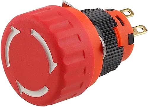 Bouton arrêt d'urgence 16mm pour sécuriser machine interrupteur champignon x2