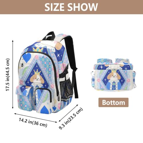 Mochila para laptop marrón de dibujos animados para estudiantes 3