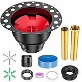 Freestanding Tub Drain Kit, PVC Bathtub Drain Rough-in Kit，Compatible with Free Standing Bathtubs, Floor Mounted Bathtubs and Island Bathtub, with PVC Plastic Adapter and Brass Tail Pipes