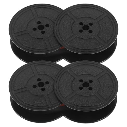 TOGEVAL 2 Piezas Cinta de Máquina Escribir Bicolor Roja y Negra Doble Carrete Manual para Máquinas Vintage Reemplazo Duradero para Oficina y Escuela