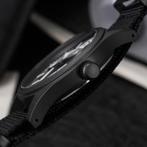 Image of Militado ML05 38mm VH31 Quartz Watch - Domed Sapphire Crystal Field Watch C3 Super Luminous Retro Sweep Wrist Watch for Men 100M Waterproof