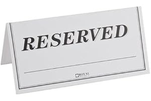 Reserved for Table Place Card Signs