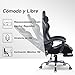LUCKRACER Silla Gaming Escritorio con Reposapiés Oficina Cojín Lumbar para Masaje Reposabrazos...