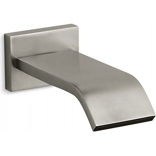 Kohler K-14676-BN Loure Wall-Mount 9-3/4 inch Bath Spout Vibrant Brushed Nickel