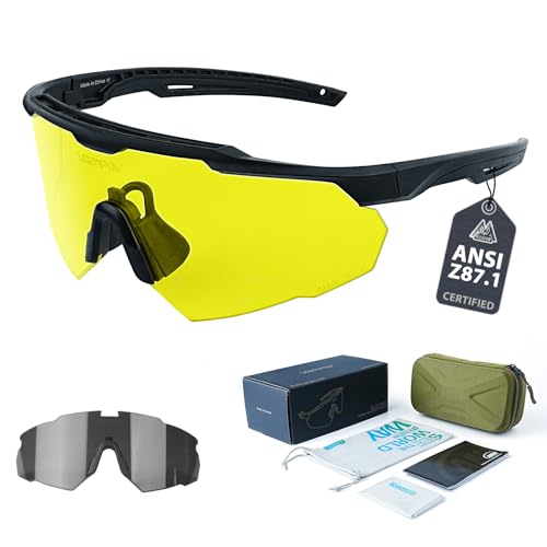 Image of Shooting Glasses Anti Fog with High Definition Lenses, ANSI Z87+ Certified Tactical Safety Glasses for Men Women