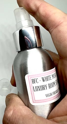 White Musk Scented Luxury Room Spray/Mist 100ML - Silver Aluminium bottle with spray cap perfect for adding a little White Musk scent into your room Shipping on 48 hour tracked service