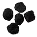 Darice Acrylic Pom Poms Black 2 inches 8 Pieces (6-Pack) 10179-90