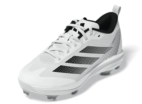 adidas Unisex-Kids Adizero Instict TPU 2.0 Softball, White/Black/Black, 5
