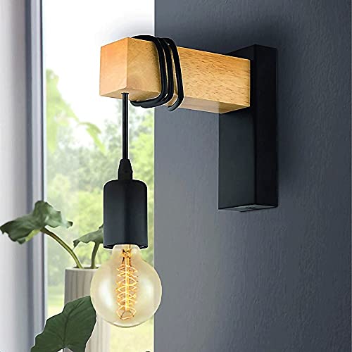 Aplique de pared rústico E27 que soluciona zonas oscuras 3