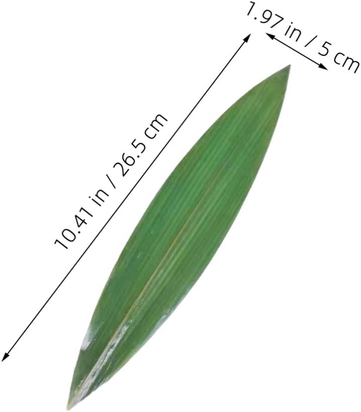 Alipis 100pcs Leaves for Sushi Dish Decoration Japanese Serving Mats Platter for Sashimi and Sushi Presentations