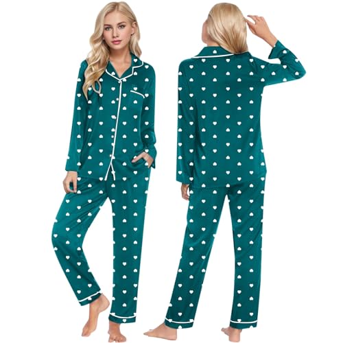 Estampado corazones en conjunto de vestidos para parejas ultra suaves