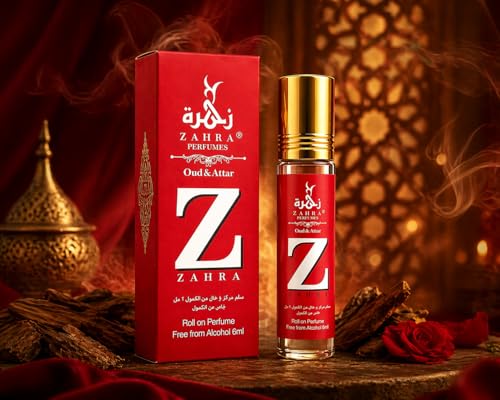 Image of ZAHRA Z Roll On Attar Perfume for Men & Women | Alcohol-Free Long Lasting Fragrance | Premium Oud & Attar Roll-On Perfume Oil | Travel Friendly Pocket Perfume | 6ml