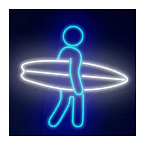 Lampe néon surf pour décoration lumineuse maison et magasin 32cm