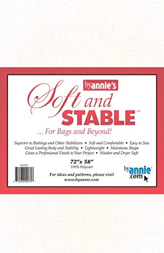 Annie S&S2072 Soft and Stable Fabric, 72 by 58-Inch, White (Limited Edition)