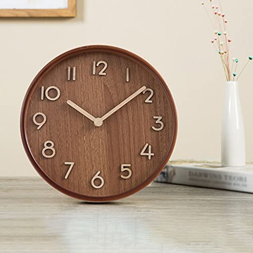 Reloj de escritorio de madera premium con diseño minimalista 6