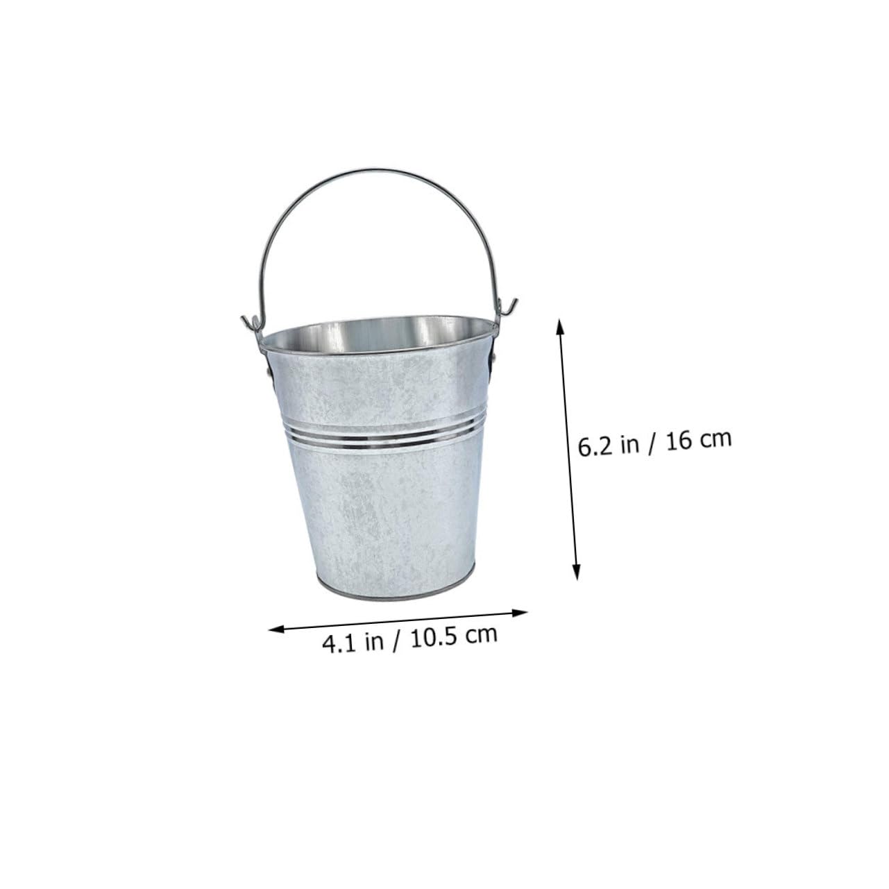 Abaodam Secchio Raccolta Grasso Barbecue Esterno Ferro Argento 10 Pezzi