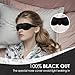 Acopelo Silicone Sleep Goggles, Moisture Chamber Glasses for Dry Eyes, Reusable Dry Eye Sleep Mask Elastic and Stretchable Strap, Hydrating Sleep Mask with Goggles case