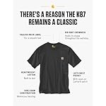 Carhartt Men's Loose Fit Heavyweight Short-Sleeve Pocket T-Shirt (Also Available in Big & Tall) - Image 3