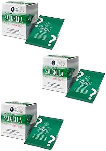 3 x Saugella Cotton Touch 12 Sanitary Pads Night with Wings 100% Cotton Hypoallergenic