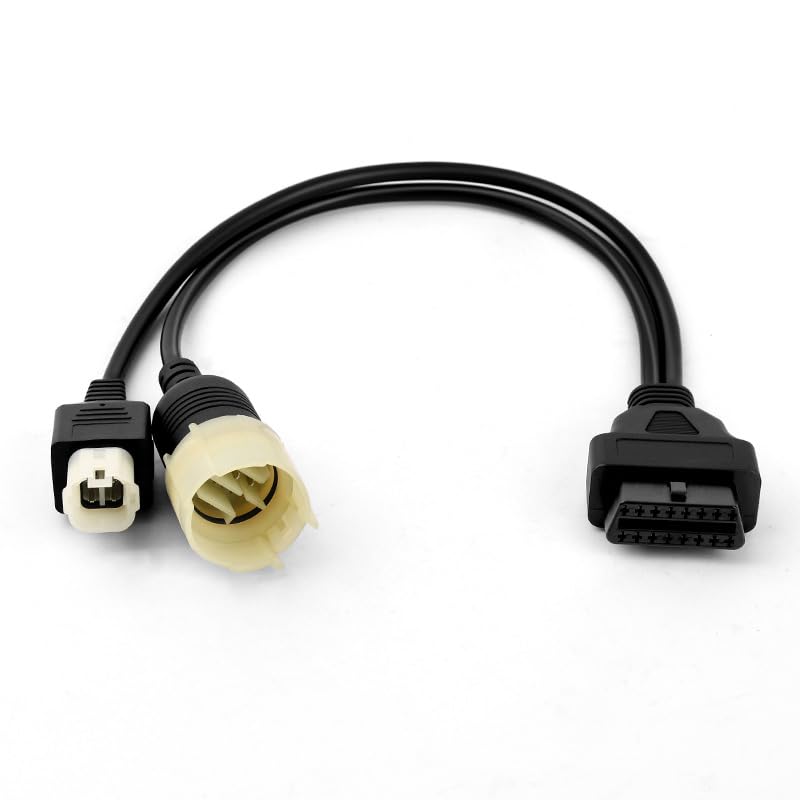 Cavo adattatore OBD2 2 in 1, cavo diagnostico OBD da 16 pin a 4 pin a 8 pin, spina OBD2 a OBD1 a 4 pin per Suzuki SDS 8.40 Jet Boat Work con lettore di codice Elm327 Obd2