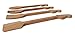 Rise8 Studios Bamboo Guitar Neck Shaped Kitchen Cooking Utensil Set - Guitar Shaped Musician Gifts - Set of 4: Spoon, Spatulas and Salad Fork