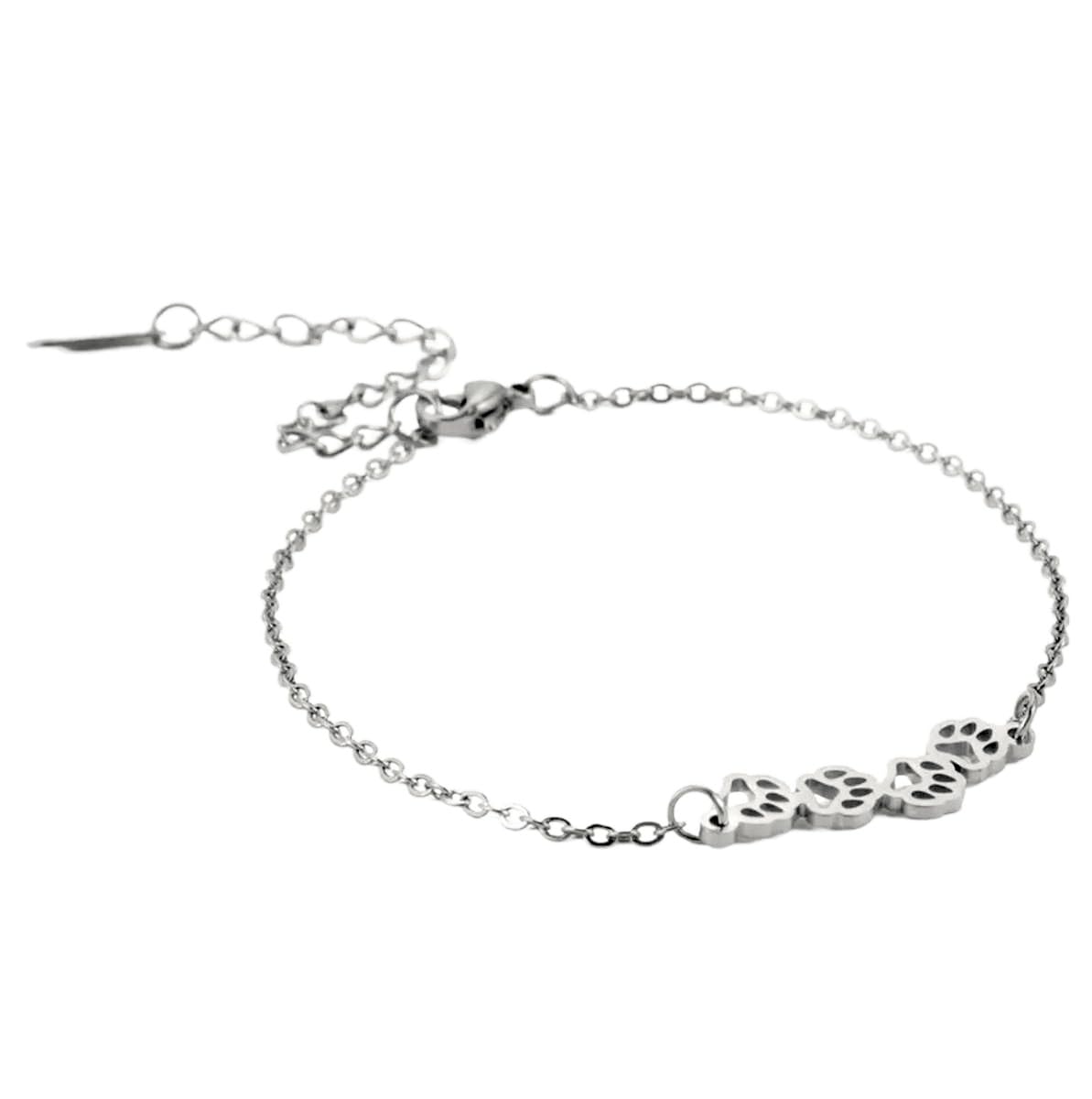 MYKI Cute Puppys Paw Trending Fashionable Bracelet For Women & Girls (Silver) (B0CLRQ85MX) Amazon Price History, Amazon Price Tracker