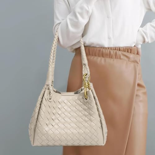 2 Bolsos Slouchy de Cuero PU Trenzado para Mujer miniatura 2