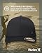 Hurley Mens Baseball Cap - Curved Brim Flexfit Ball Cap, Moisture Wicking Breathable Fitted Hat for Men, Size Large-X-Large, Black