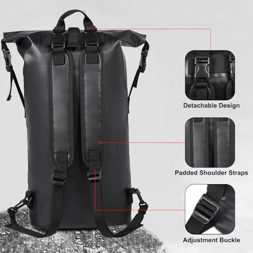 Sac à dos imperméable doté d'une fermeture à enroulement robuste - 5