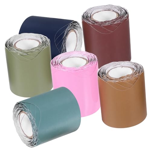 Homoyoyo 6 rollos borde decorativo impermeable para tablero de anuncios de aula y oficina