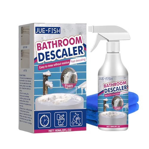 Lanenow Jue-Fish Bathroom Descaler Foam Cleaner - Stubborn Stains Remover Fresh Scent All Purpose Bubble Spray (1pcs)