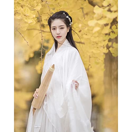 Costume de performance Hanfu blanc pour halloween et noël cosplay - 3