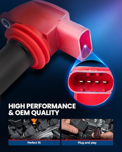 Image of KAX Ignition Coils & Spark Plugs Set Fit for Cayenne, Panamera