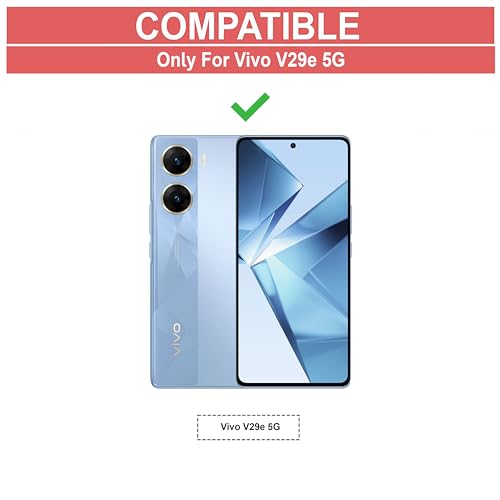 Image of AIBEX Compatible for Vivo V29e 5G Flip Cover Leather Finish | Inside TPU with Card Pockets | Wallet Stand | Complete Protection Flip Case - Brown