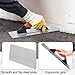 MorningRo 4 Pcs Concrete Hand Tools Set Includes Cement Magnesium Hand Float 16'' x 3-1/8'' Stainless Steel Pool Trowel 16'' x 4'' & 14'' x 4'' Flat Concrete Finishing Trowel and Tool Bag