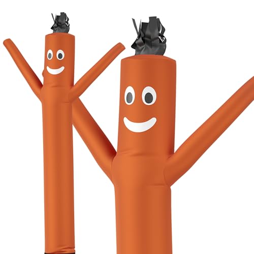Image of LookOurWay Air Dancers Wacky Waving Inflatable Tube Man Attachment - 7 Feet Tall Advertising Air Dancer Waving Man Inflatable Tube Guy - Blower Not Included - Orange