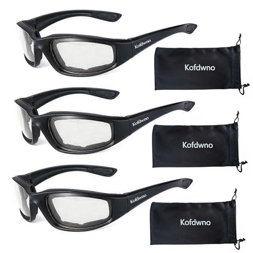 3 Pair Foam Padded Glasses