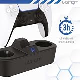 Venom Stacja Turbo do Ładowania Kontrolera PS5 | Szybka Ładowarka DualSense & Edge z Wskaźnikiem LED | Stacja Ładowania z Inteligentną Ochroną