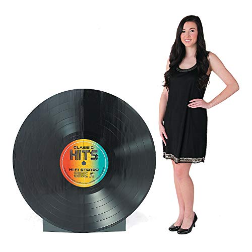 VINYL RECORD STAND UP - Party Decor - 1 Piece