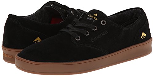 Emerica Men\'s The Romero Laced Skateboarding Shoe,Black/Gum,10.5 M US