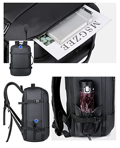 Homm Bolsa Mochila de Viagem Mochila Expansível Impermeável para Laptop de 17