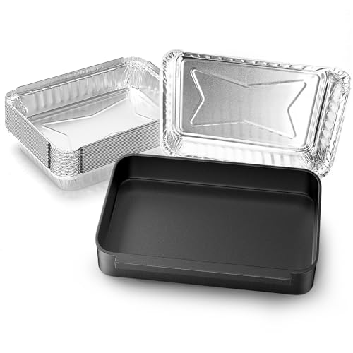 Image of for Weber Drip Pan Replacement 93305 Catch Pan for Weber with 20-Pack 6415 Foil Grease Tray Liners | Grease Catcher for Weber Genesis & Spirit Grills Silver /Gold /Platinum1000-5500 Summit Grills