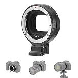 NEEWER Adaptateur de Monture EF vers EOS R, Objectif EF/EF-S vers Monture RF, Bague de Conversion autofocus Compatible avec Canon EOS R Ra RP R6 Mark II R6 R5 R3 R7 R10 R8 R50, Charge Maxi: 4,4lb/2kg