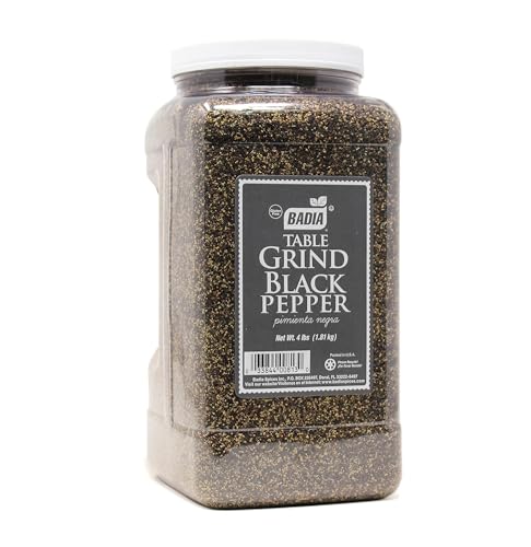 Badia Black Pepper Table Grind, 4 lb – Seasoning for Cooking & Freshly
