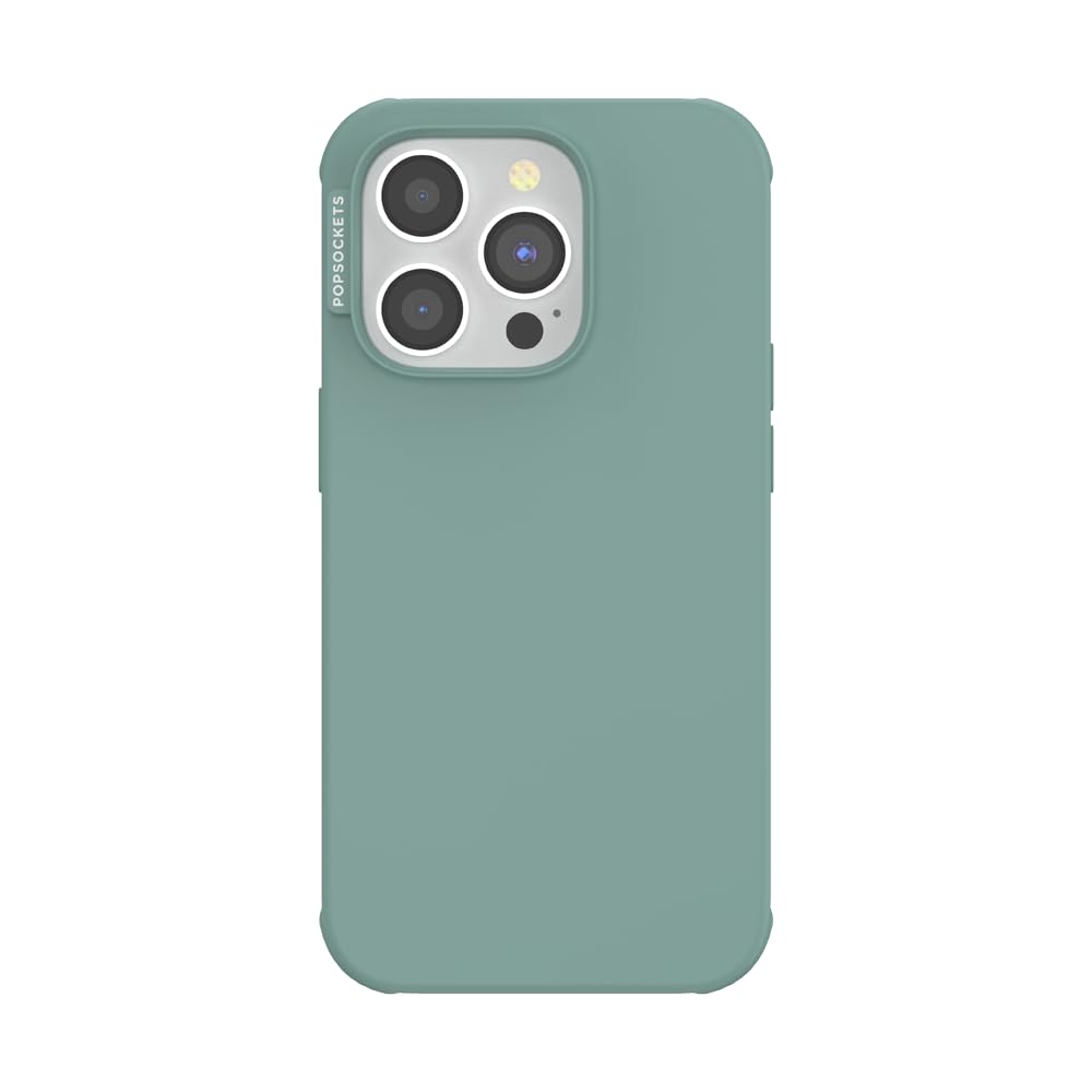 PopSockets iPhone 14 Pro Case with MagSafe, Phone Case for iPhone 14 Pro, Grip Sold Separately, Wireless Charging Compatible - Turquoise