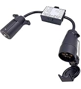 Aerzetix - Spina femmina 7 poli presa connettore di rimorchio 12V
